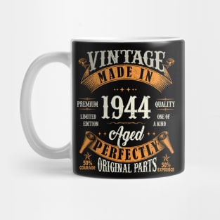 Vintage 80th Birthday Decorations Men Funny 1944 80 Birthday Mug